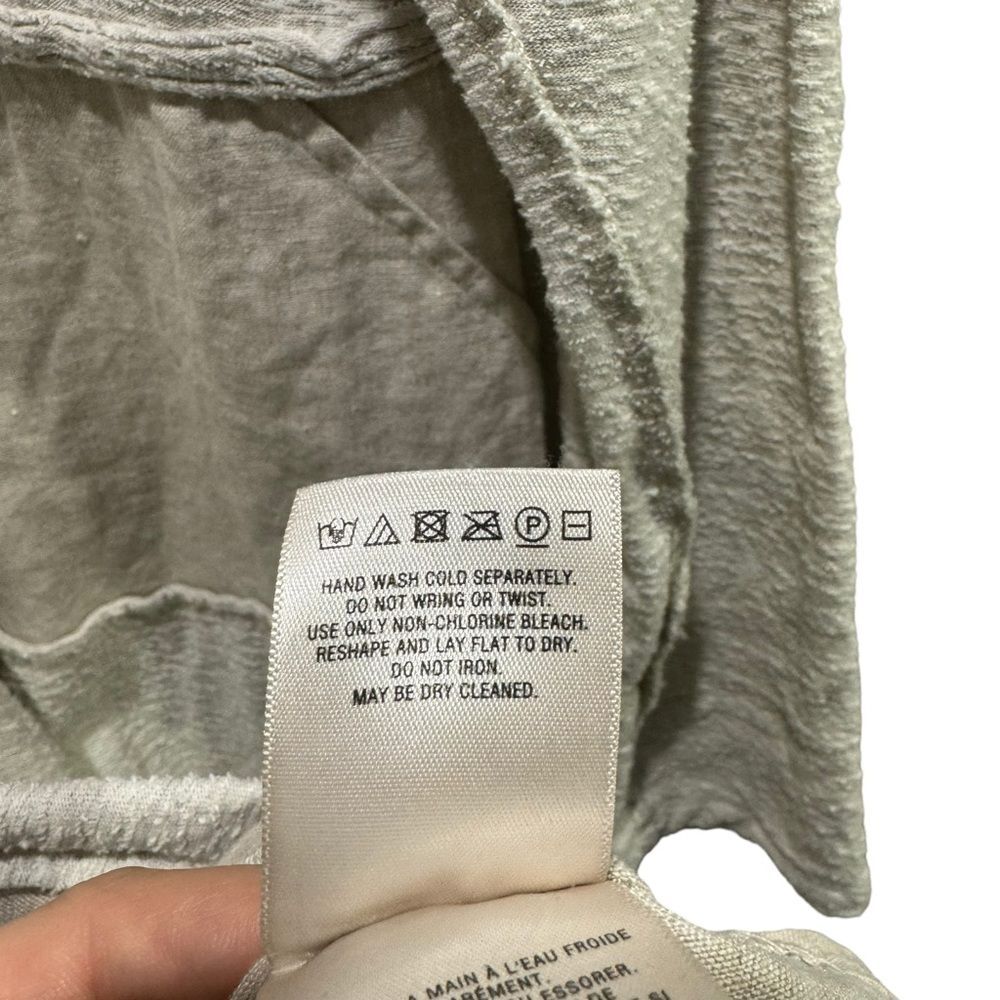 Anthropologie Maeve Northward Longsleeve Oatmeal Cotton Dress Size Medium - Picture 11 of 12